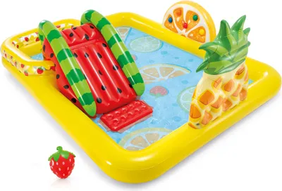 Produktbild von INTEX 57158NP - Playcenter - Fun 'n Fruity (244 x191x91cm) Kinderplanschbecken Planschbecken