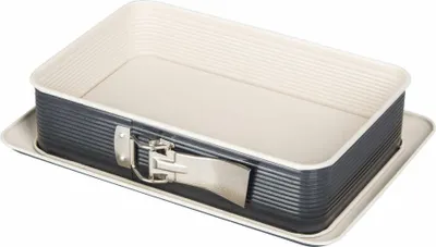 Obrázok produktu pre Zenker 7821, Rozkladacia forma na tortu, Obdĺžnikový, Plochý povrch, 230 °C, Béžová, Čierna, Nemecko