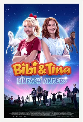 Immagine prodotto di Bibi & Tina - Poster - Semplicemente diverso + cornice rimovibile, Shinsuke® Maxi MDF bianco, vetro acrilico