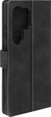 Image de Akashi, Étui à rabat avec fonction support pour Samsung Galaxy S24 Ultra, Noir