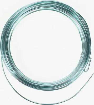 Produktbild von 12m Aluminiumdraht Ø 2mm Aludraht Basteldraht Dekodraht Schmuckdraht eisblau
