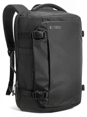 Imagen del producto de Mochila de viaje con espacio para un portátil, 24 litros, Tech-Protect Defender S70, color negro