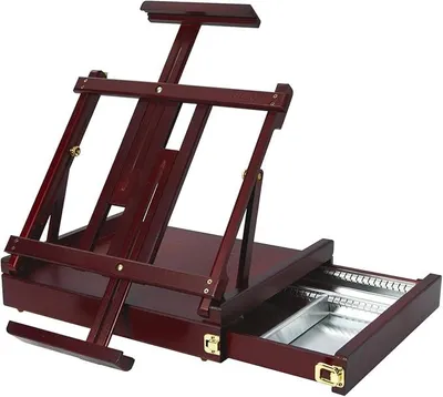 Produktbild von Silecomplaza Tischstaffelei Skizzenkasten aus Holz mit Metallschublade
