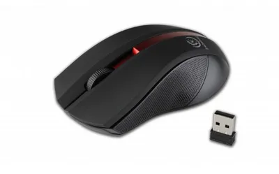 Immagine prodotto di Rebeltec Wireless optical mouse, GALAXY black/red, rubber surface