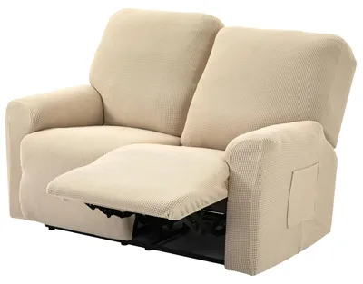 Produktbild von Jacquard-Sitzbezug für ein 2-Sitzer-Sofa mit Kissen
