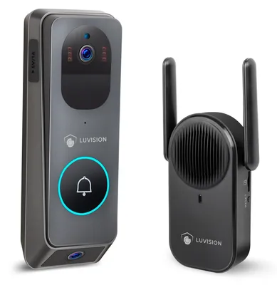 Produktbild von LUVISION WLAN Video Türklingel mit Gegensprechfunktion, 3MP Kamera, Bewegungserkennung, App