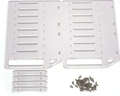 Image de Solution de refroidissement pour disques durs 3.5" Hard Drive Cage Rack Mount Hard Drive Drive Enclosure 4/6/8/10 Bay Acrylic DIY
