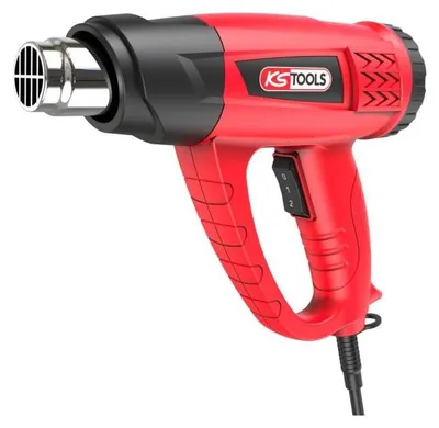 Heißluftpistole 2000 W, digital, 50–650 °C, 4 Düsen