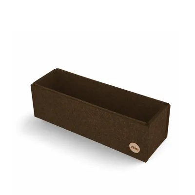 Produktbild von Aufbewahrungsbox CLEAN Filz 10 x 31 x 10 cm ohne Deckel in hellbraun meliert