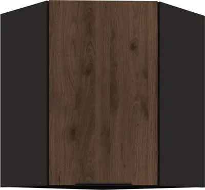 Produktbild von Küchen Eckhängeschrank 60x60 cm Küche MONZA Okapi Nußbaum Küchenzeile