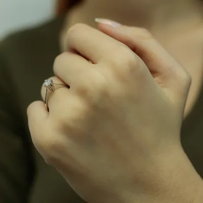 Produktbild von Solitär Ring 0,24 Carat Diamant Meisterstück 14 Karat Weißgold