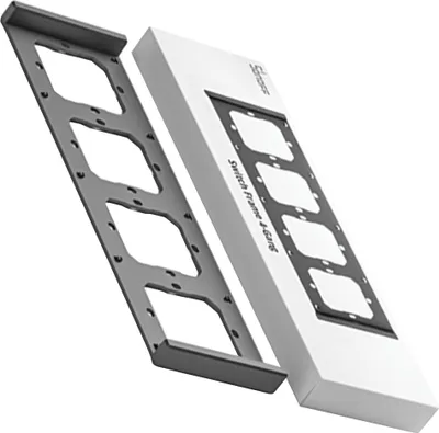 Immagine prodotto di Cornice per interruttori M5 80 Quadrupla a 4 ingressi Sonoff M5-4C-80-F (Grafite/Nero)