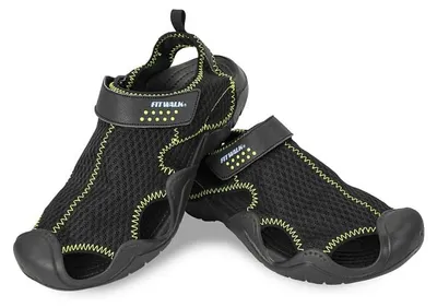Produktbild von Fit Walk schwarze Herrensandalen