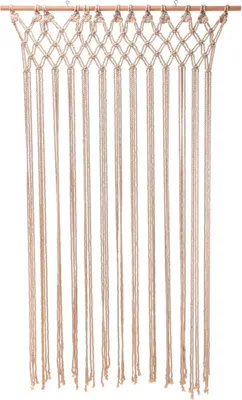 Produktbild von Türvorhang, 90 x 180 cm, Makramee auf Holzstange