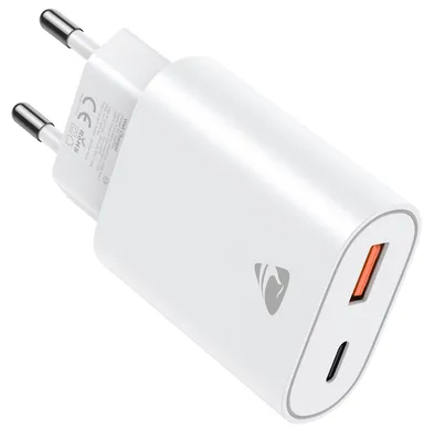 Obrázek produktu pro USB-C zásuvka, 20 W, rychlá nabíječka, iPhone, PD+QC, víceportová zásuvka USB typu C