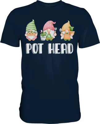 Produktbild von Kaktus Gartenzwerge Gärtner T-Shirt – Navy / 4XL