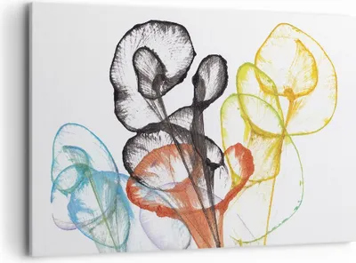 Produktbild von Bild auf Leinwand - Leinwandbild - Einteilig - Blumen Abstraktion Surrealismus - 120x80cm - Wand Bild - Wanddeko - Wandbilder - Leinwanddruck - Bilder - Wanddekoration - Leinwand bilder AA120x80-4444