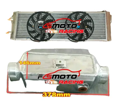 Produktbild von Universeller Flüssigkeitswärmetauscher, effiziente Kühlung, kompaktes Design, Intercooler UND LÜFTER