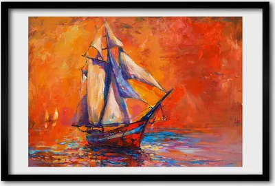 Produktbild von Bild 60x40 MDF-Rahmen, Wandkunst Raumschiff