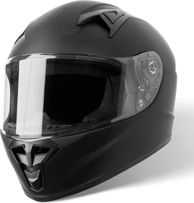 Zdjęcie produktu dla Kask dziecięcy VINZ Parana / kask na skuter | kask motocyklowy dla dzieci w rozmiarze YS-YXL | kask z daszkiem na motocykl | dostępny w różnych kolorach - czarny matowy | YM (49-50 cm)