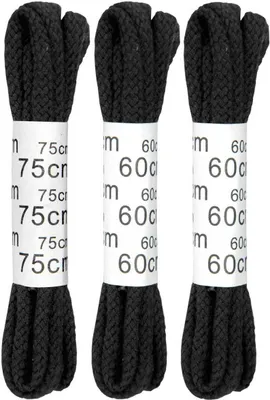 Image de Lacets Business "3 paires" Lacets - Noir