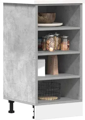 Produktbild von "im Angebot" Unterschrank Riga Betongrau 40x44,5x81,5 cm Holzwerkstoff - Küchenschränke CC24008