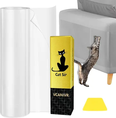 Produktbild von Anti-Kratzfolie - Anti-Kratz Katzen - Anti-Kratz - Möbelschutz für Katzen - Anti-Kratz Folie für Katzen - Kratzfolie Katze