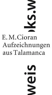 Obrázok produktu pre Cioran, E: Aufzeichng.aus Talamanca