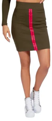 Image de Guess - Jupe crayon pour femme, étroite NA141 (XS) (vert kaki)