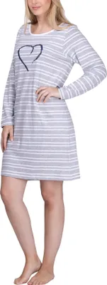 Produktbild von Moonline  Damen Nachthemd kurz Sleepshirt aus 100% Baumwolle ; grau , L