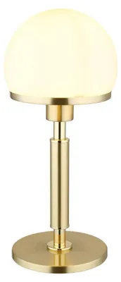 Productafbeelding van Tafellamp Haku goud met wit glas