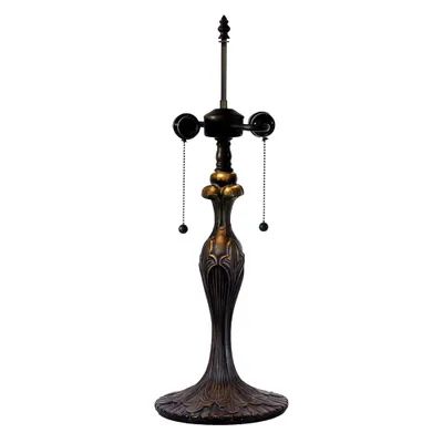Produktbild von Clayre & Eef Lampensockel Tischlampe Tiffany Ø 17x55 cm Braun Metall