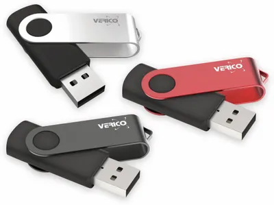 Imagen del producto de VERICO, paquete de 3 unidades de memoria USB 2.0, 128 GB