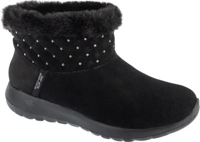 Image de Skechers Slip-Ins : On-The-Go Joy - Cozy Shimmer 144816-BBK, Chaussures d'hiver, Femme, Noir