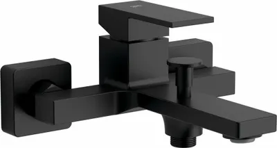 Obrázok produktu pre Nástenná vaňová batéria CUBEMIX, matná čierna
