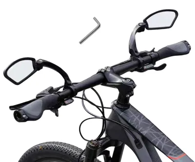 Produktbild von 360° verstellbarer Rückspiegel für Fahrräder und E-Scooter (2 Stück)