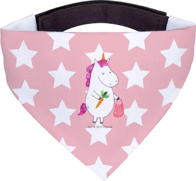 Produktbild von Mr. & Mrs. Panda Halstuch Für Hunde Einhorn Gemüse - Rot Pastell - Geschenk, Hund, Unicorn, Einhörner, Biomarkt, Hundehalstuch, Wochenmarkt