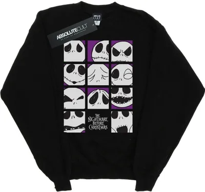 Produktbild von Disney - "Nightmare Before Christmas Many Faces Of Jack" Sweatshirt für Damen BI31684 (XXL) (Schwarz)