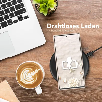 Produktbild von EAZY CASE - TPU Hülle für Samsung Galaxy S23 Ultra, TPU Case stoßfeste Handyhülle, weiches Cover mit Kameraschutz, Silikonhülle in Natur