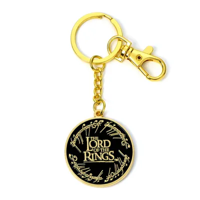 Produktbild von Der Herr der Ringe Logo Schlü sselanhä nger vergoldet 40 cm