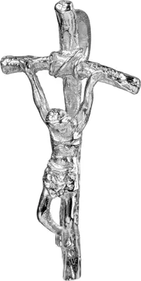Produktbild von JEVELION Kreuz-Anhänger 925 Sterlingsilber Silber-Kreuz Jesus Christus Kruzifix für Damen, Herren und Kinder als Kettenanhänger mit Schmuck-Etui