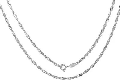 Produktbild von SILBERKETTEN STORE Singapurkette 3mm - 925 Silber, Länge wählbar von 38-100cm - 55cm