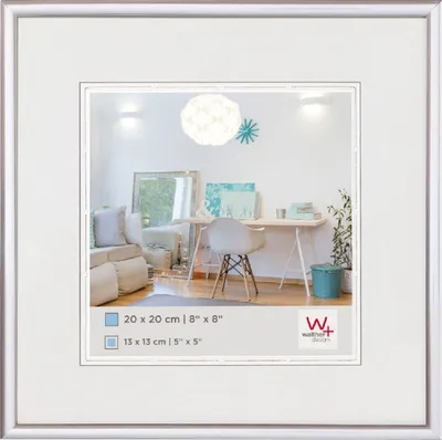 Immagine prodotto di Walther cornice in plastica New Lifestyle 10x10 cm argento