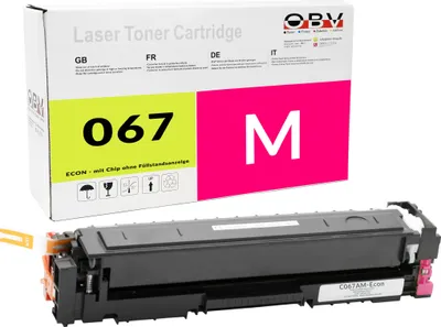 Produktbild von Kompatibler Toner für Canon i-SENSYS LBP-631 Cw MF 651 Cw als Ersatz für 067 CRG-067 Magenta - 1250 Seiten - C067AM-Econ
