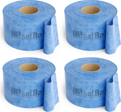 Produktbild von Isolbau Dichtband P3 Blau - 200 m Abdichtband Wasserdichtes Dichtungsband für Sanitär, Dusche, Bad und Fliesen, Balkon und Terrasse, Abdichtung für Innen- & Außenbereich - 120 mm