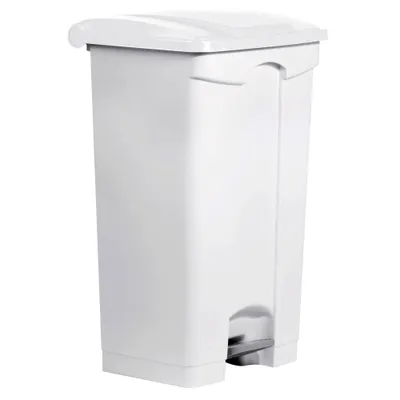 Produktbild von helit Tret-Abfalleimer "the step" 90 Liter weiß / weiß