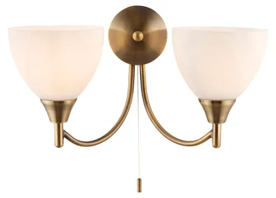 Zdjęcie produktu dla Kinkiet z włącznikiem ALTON antyczny mosiężny 2xE14x15W metal wym:19x33x15,5cm IP20 Endon