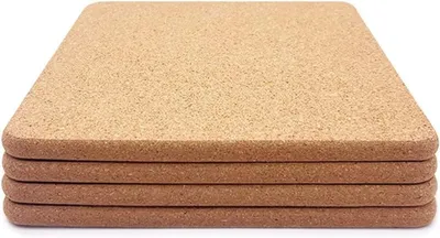 Productafbeelding van Thick Square Cork Cushion High Density for Hot Food, 20.5 cm, Heat Resistant