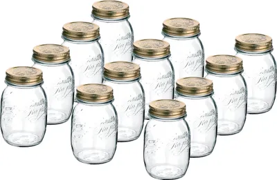 Produktbild von Quattro Stagioni Einmachglas 500ml - 12 Stück