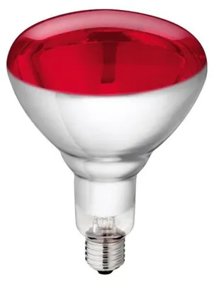 Productafbeelding van Kerbl Infrarood warmtelamp rood E27 | 100W | 150W | 250W voor opfok en warmtezones 100W